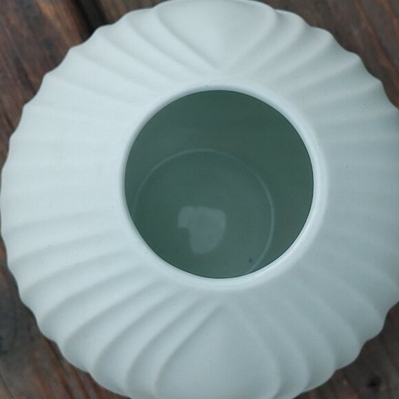 ANTIQUE SCHERZER BAVARIA GERMANY Tear Drop Bud Vase White Porcelain - Picture 2 of 5